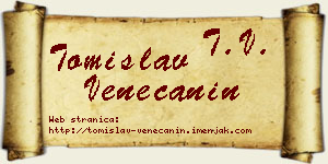Tomislav Venečanin vizit kartica